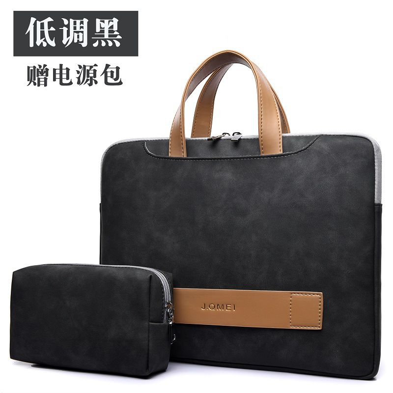 新品手提时尚电脑包男女商务会议礼品赠品公文包批发