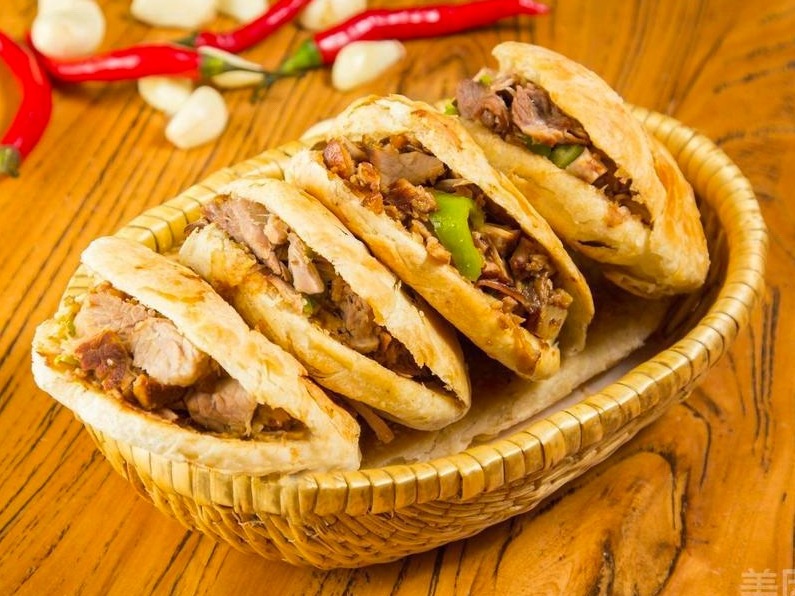 脆皮肉夹馍