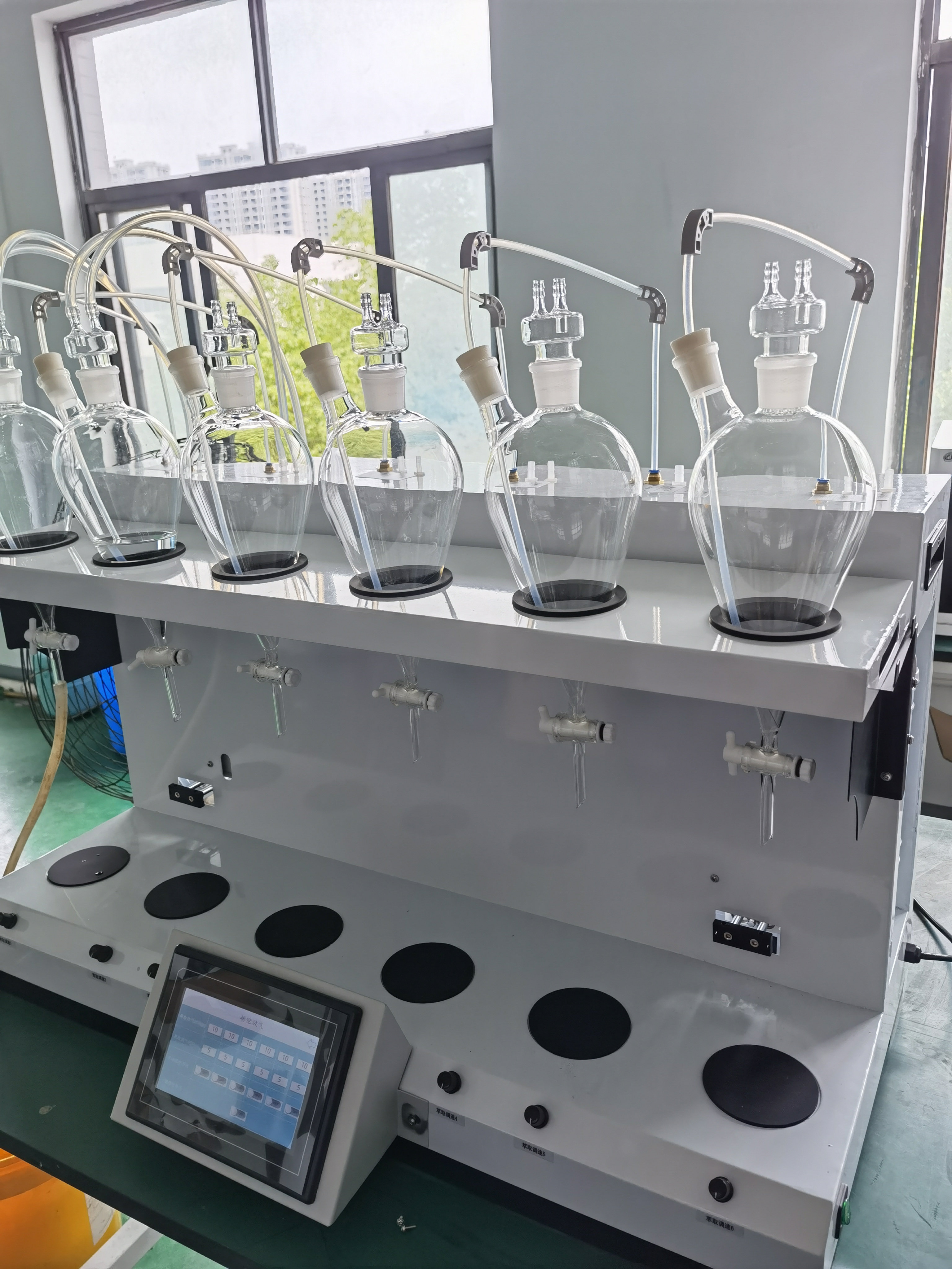 全新封闭式实验分离萃取装置 6个样品同时工作全自动液液萃取仪