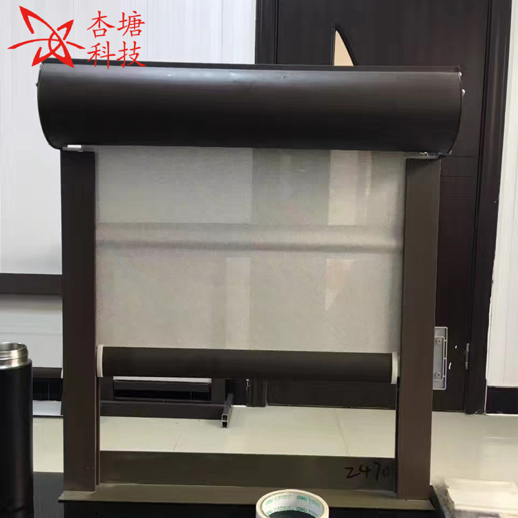 定制织物外遮阳卷帘 遮光率极高 建筑专用 简约风格杏塘制造