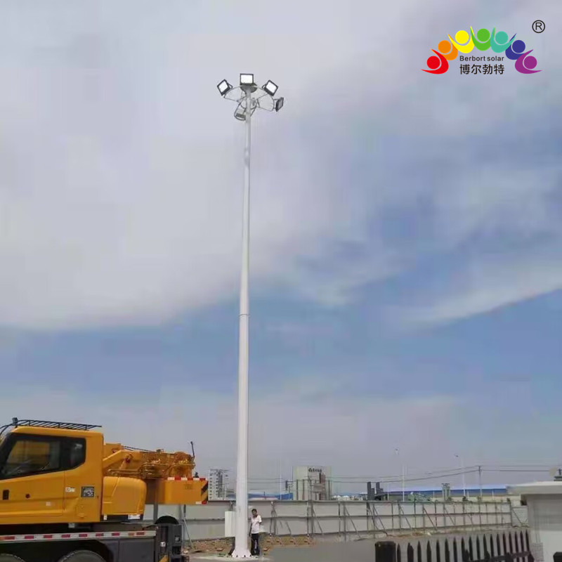 博尔勃特升降式高杆灯道路照明led投光灯球场灯路灯厂家