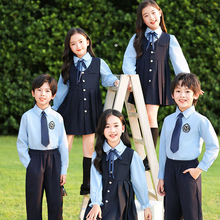 春秋新款幼儿园园服 英伦学院风小学生校服套装教师服