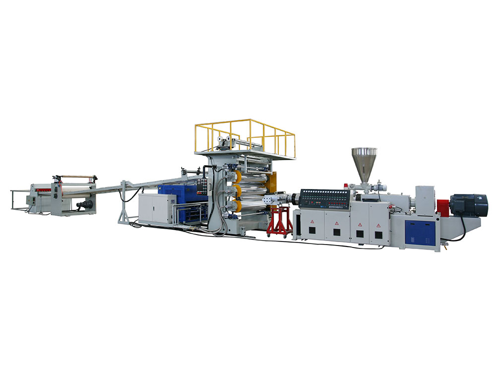 Imitation marble wallboard and aluminum honeycomb panel production line