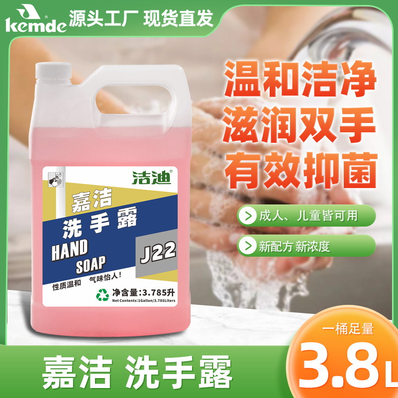 成人儿童可用洗护合一洗手液温和洁净滋润双手有效抑菌嘉洁洗手露
