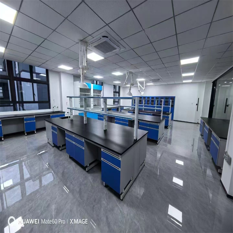 LUMI 耐酸碱中央工作台钢木实验桌理化板台面