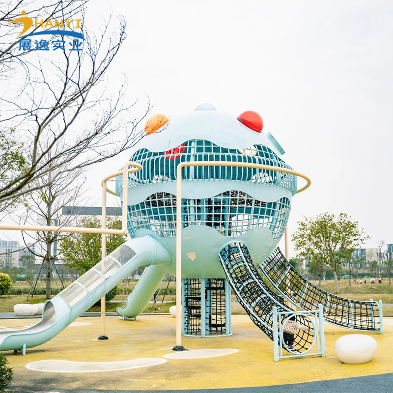 景区大型户外攀爬架非标无动力儿童游乐设备公园绳网攀爬网