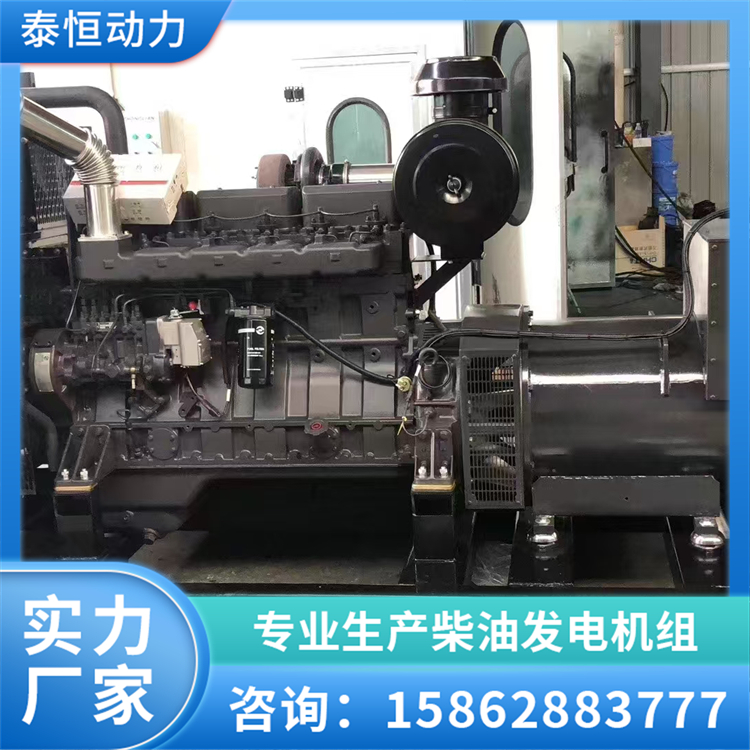 300KW上柴发电机组 一键自启动应急备用电源防雨电站 泰恒