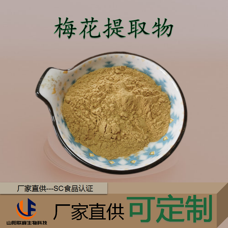 梅花提取物 干梅花水溶浓缩浸膏粉 比例10:1 固体饮料 化妆品原料