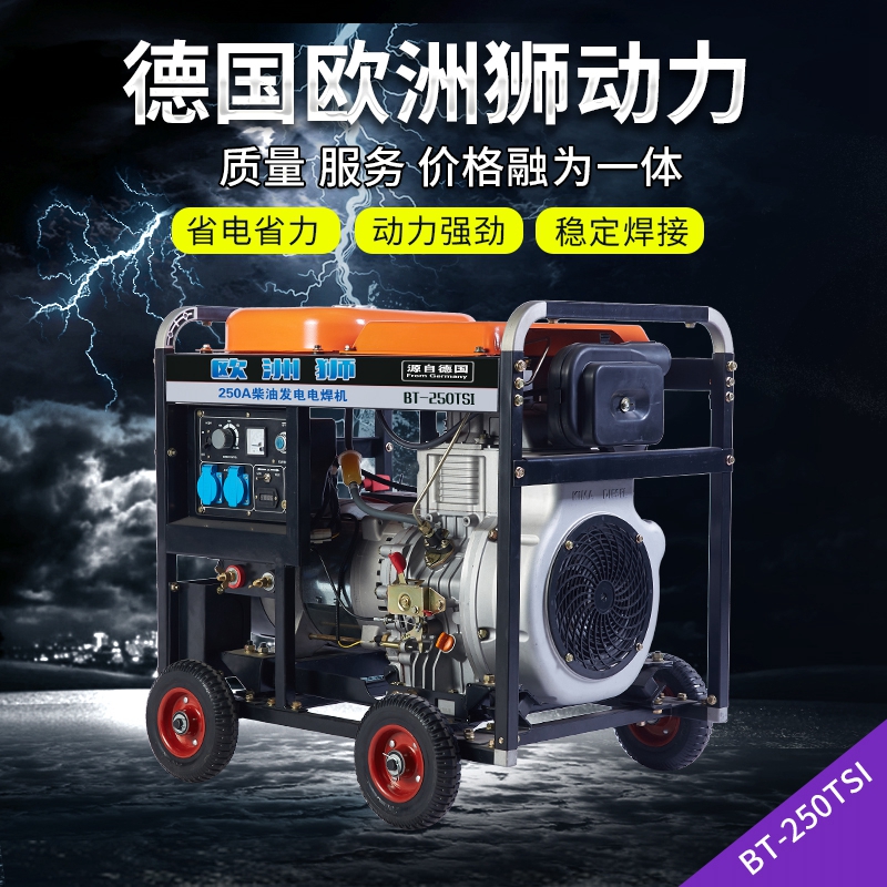 250A柴油发电电焊机 BT-250TSI 欧洲狮 质保三年 交流弧焊工业 招投标