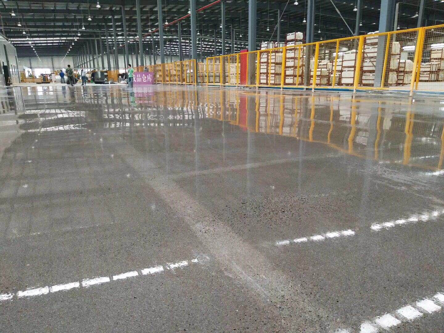 水磨 石地坪 施工现浇水磨石地面金刚砂固化地 坪 厂家定制