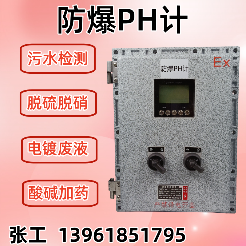 工业ph计测试仪传感器控制器ph变送器分体一体防爆