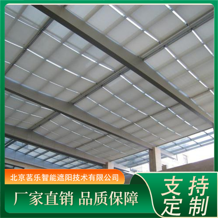 家用别墅阳光房卷轴式遮阳帘 遮光材质 可加工定制 茗乐