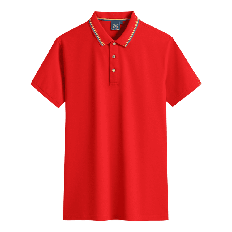 SD2011条纹领短袖POLO衫 现货批发潮流时尚酒店服