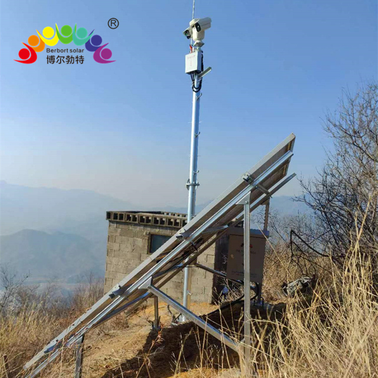森林防火太阳能监控供电系统 光伏发电系统监控杆厂家博尔勃特