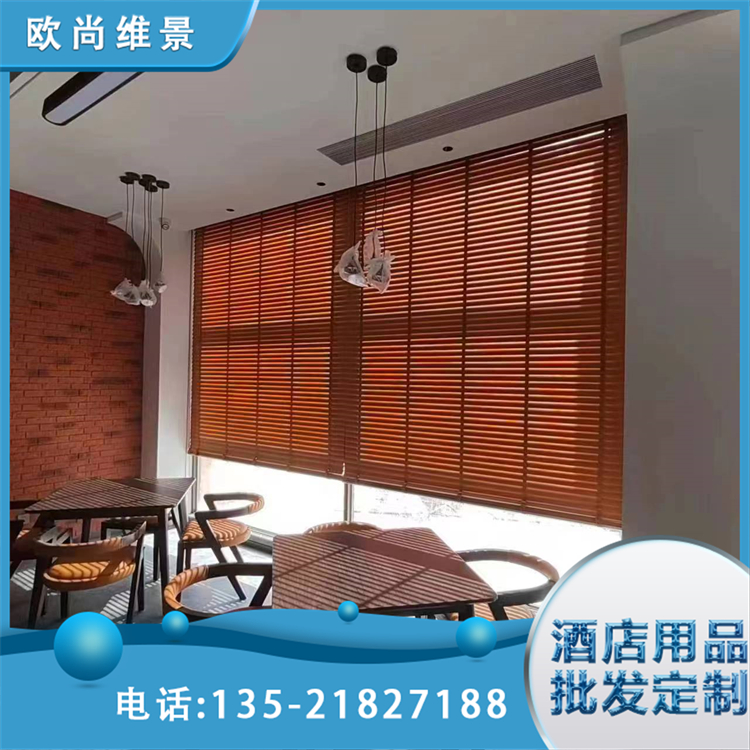 百叶帘柔纱帘 办公室遮光窗帘阳台浴室卷帘 隔音效果好 欧尚维景