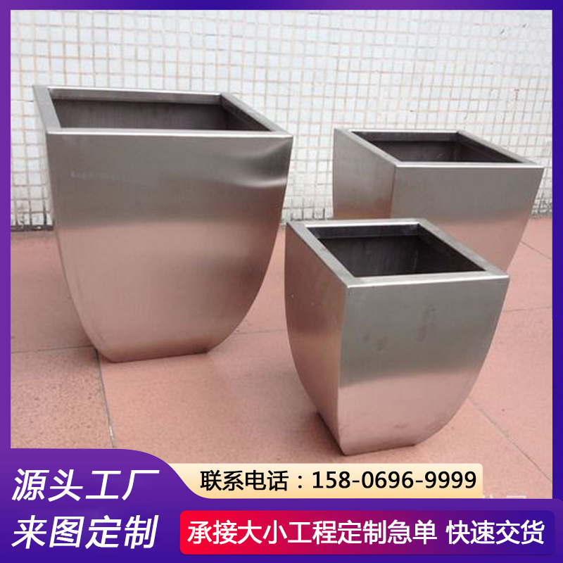 城市美化隔断 办公室内花槽 防腐耐用 金属花箱批发