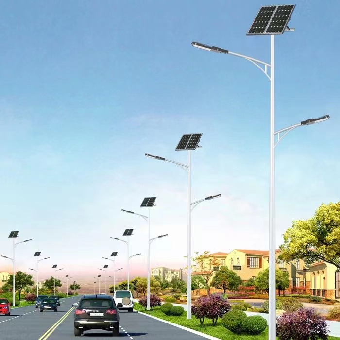 锦业 6米太阳能路灯 农村胡同墙壁LED灯具 电线杆照明