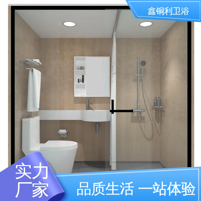 干湿分离 整体卫浴 防水防潮 带马桶洗手盆 鑫铜利厂家