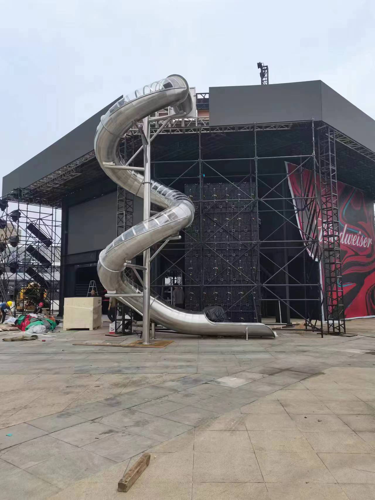 大型户外儿童乐园无动力游乐设备厂家直营不锈钢滑梯组合游乐设施