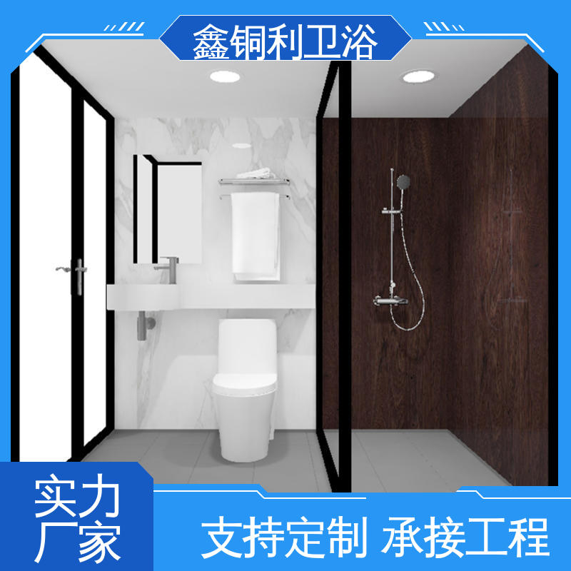 整体卫生间 经久耐用 家用简易 上门测量定制 鑫铜利厂家