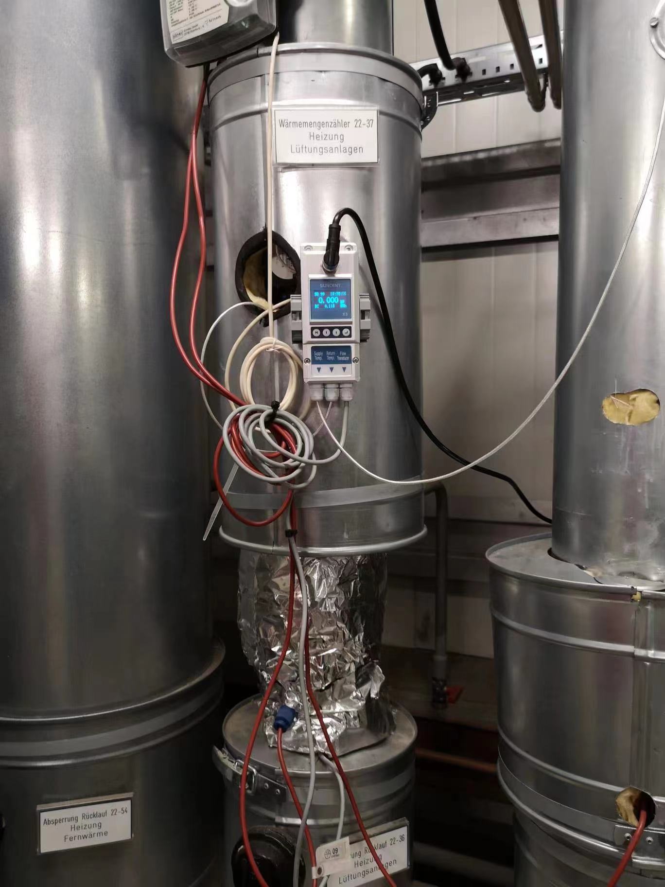化学溶剂不开管夹钳式超声波流量计 不接液测量