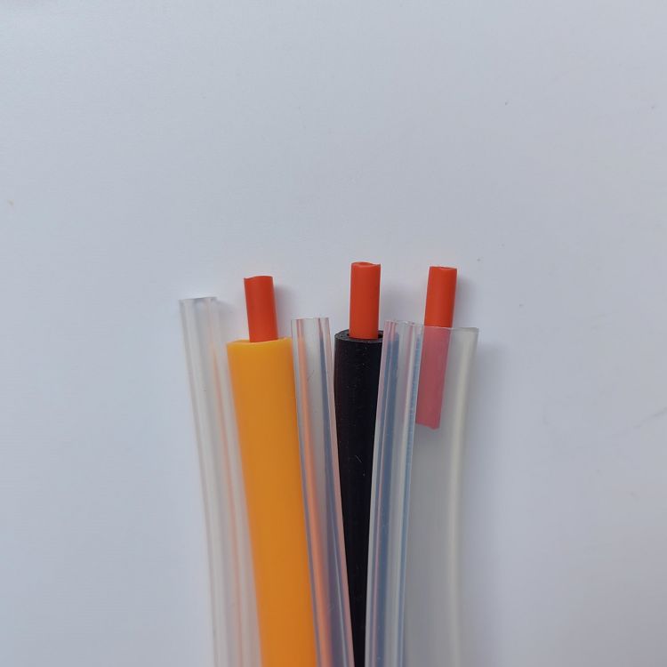 耐寒耐老化发泡硅胶管 彩色方形硅胶软管4*6mm定制