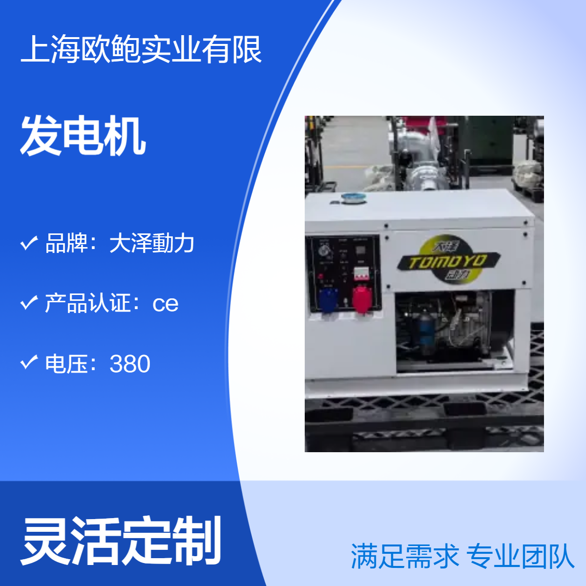 10kw柴油发电机便携款，开架式，大泽动力，TO14000ET-LZ，新款