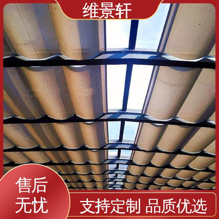 维景轩 FCS折叠式天棚帘 支持定制 屋顶电动遮阳帘