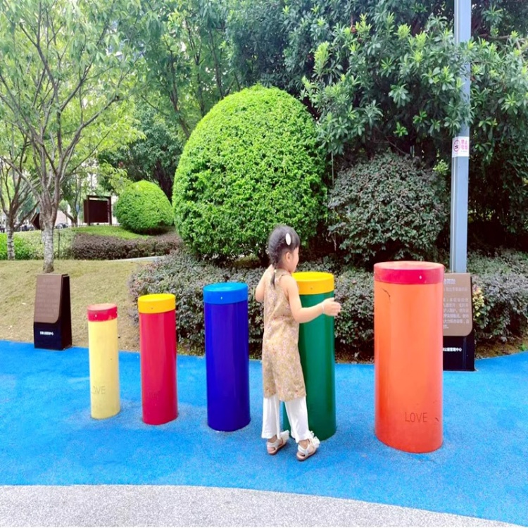 幼儿园室内墙面儿童打击乐器金属敲击音乐玩具户外非标定制传声筒