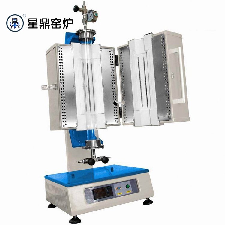 1600度 管式烧结炉 独立控温 石英管真空气氛