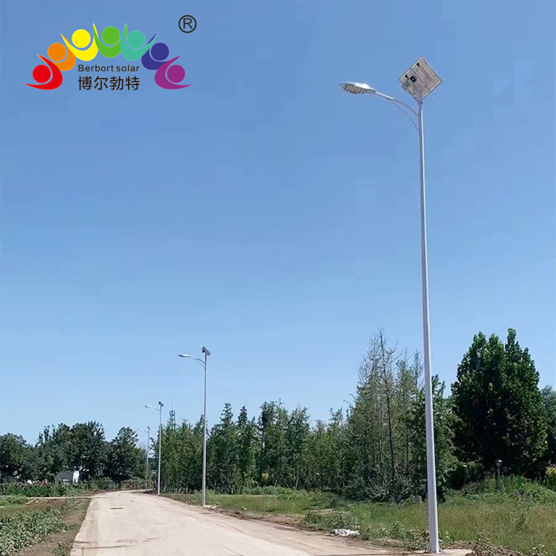10米风光互补路灯道路照明热镀锌太阳能路灯杆厂家批发博尔勃特