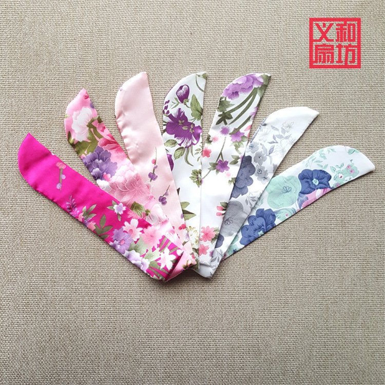 义和扇厂批发女扇袋定做 女式折扇锦袋广告定制 布绸缎扇袋订制