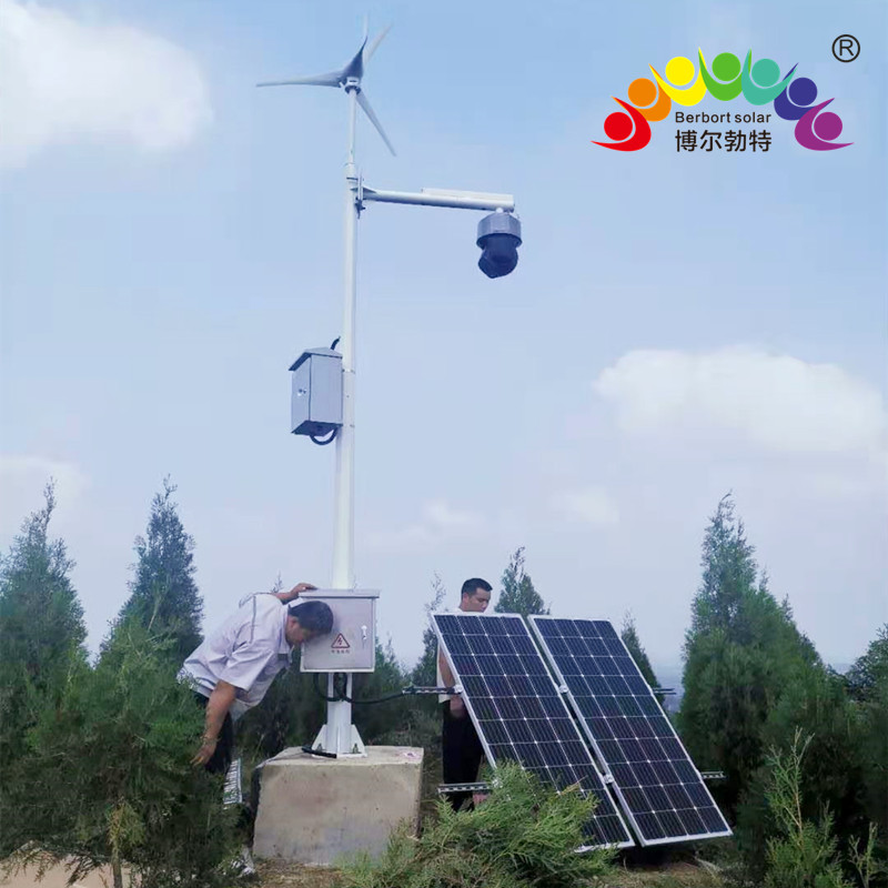 博尔勃特无电地区太阳能光伏发电系统山区风光互补监控供电系统