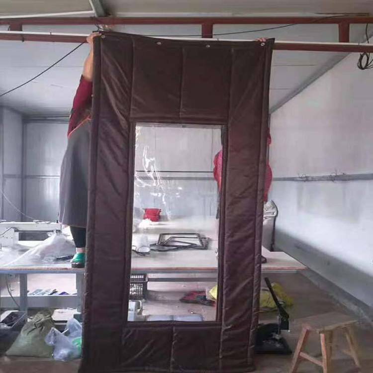 阔海 厂家定做各种颜色加厚保暖防寒牛津布棉门帘 冷库车间空调帘