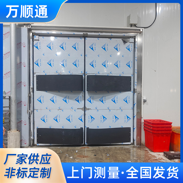 不锈钢双开防撞自由门 面包车间传递门 密闭性好 万顺通