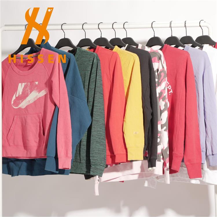 二手衣服装 欧美爆款秋冬品牌印花潮牌卫衣圆领上衣used clothes