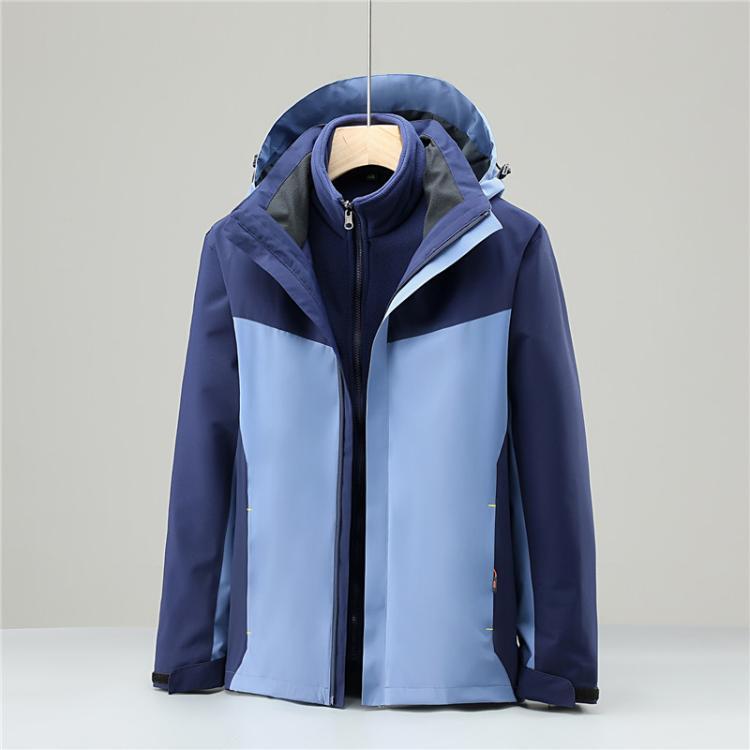 高端可拆卸冲锋衣定制工作服棉袄加绒加厚工厂车间汽修劳保工装印