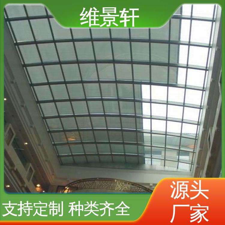 上门安装 采光井电动遮阳帘 商场折叠天棚帘 维景轩