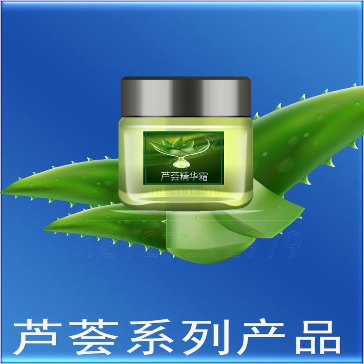 芦荟精华霜oem 芦荟舒缓精华霜加工 芦荟小分子精华霜