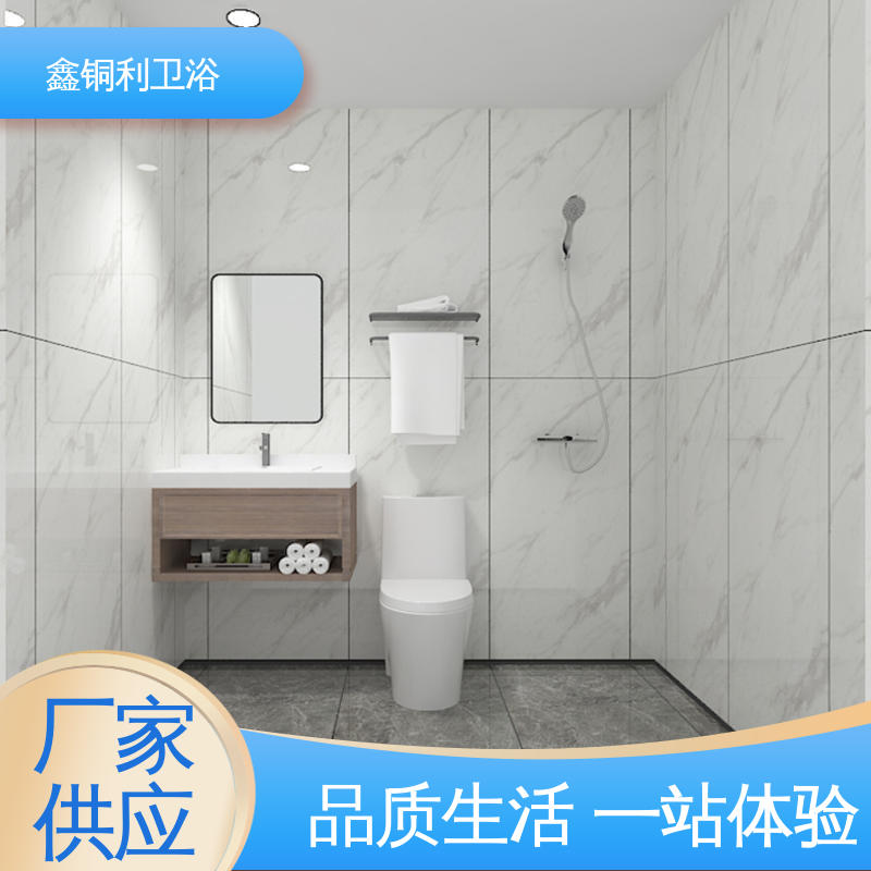 货源充足 多户型可用 装配式整体卫生间 带马桶洗手盆 鑫铜利厂家