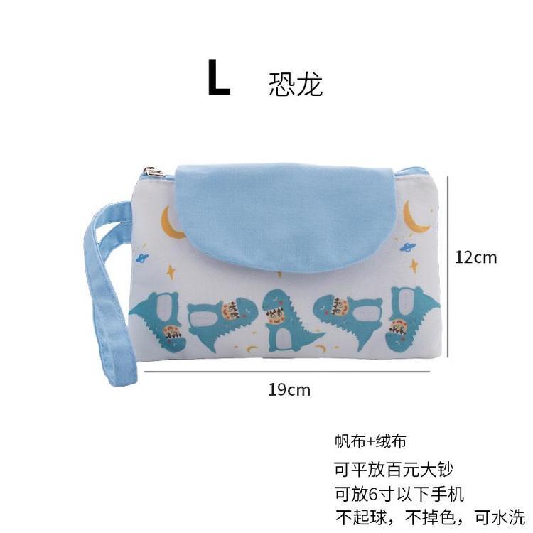 日韩新款女士手拎钱包深林文艺学生帆布包卡通创意大容量零钱包厂家直销