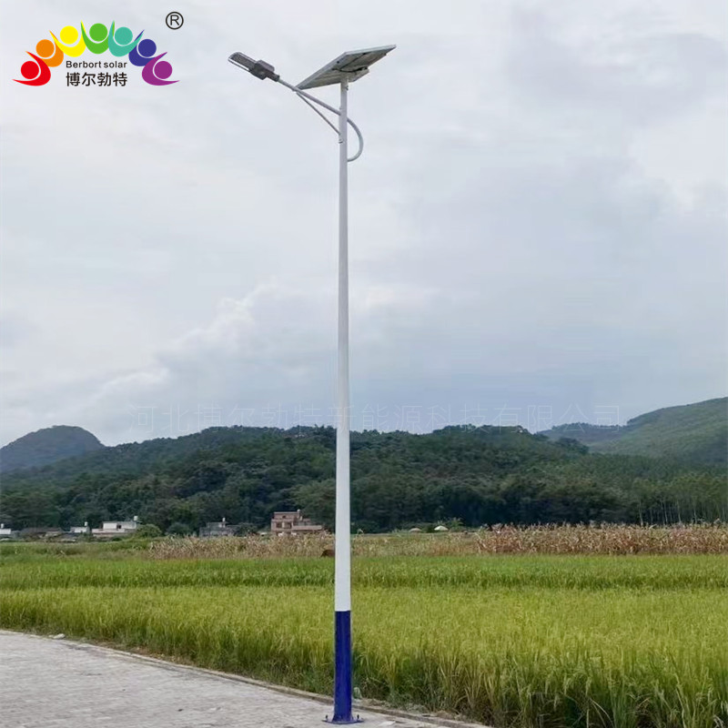 博尔勃特热镀锌太阳能路灯乡村振兴道路照明LED路灯杆厂家批发