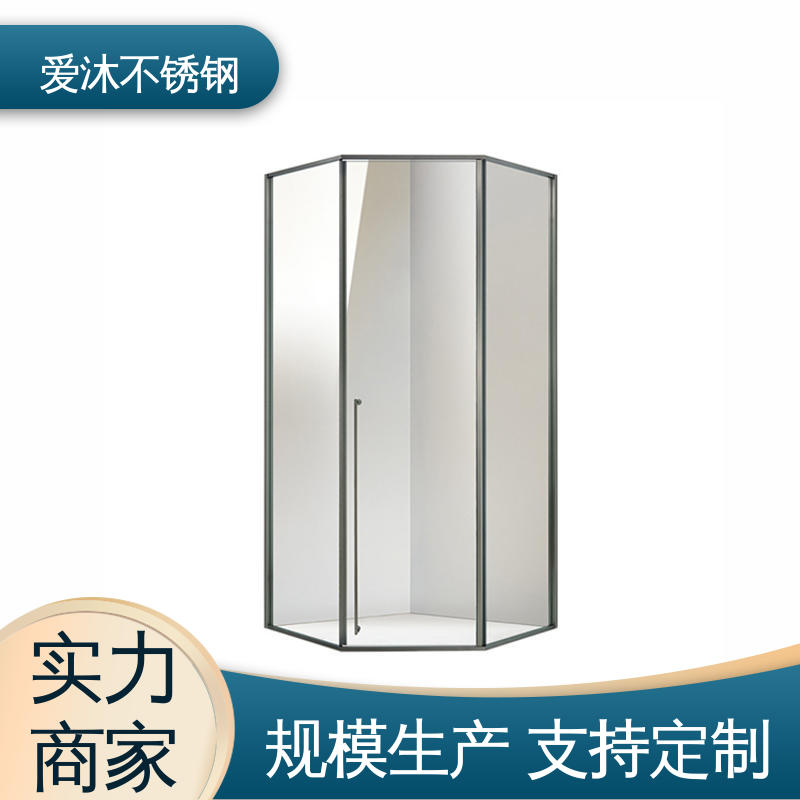 爱沐厂家 左右推拉门 整体淋浴房 全套五金配件 易安装性