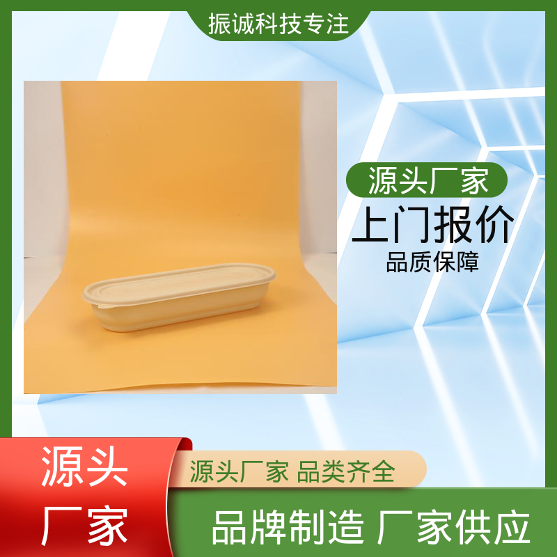 振诚科技 可降解餐盒 可冷藏 加厚 一荤两素套餐碗