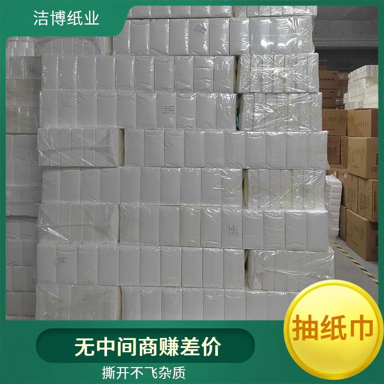 适用于酒水业 纸巾抽 洁博纸业 手感棉柔纸张细密厚实 制作周期短
