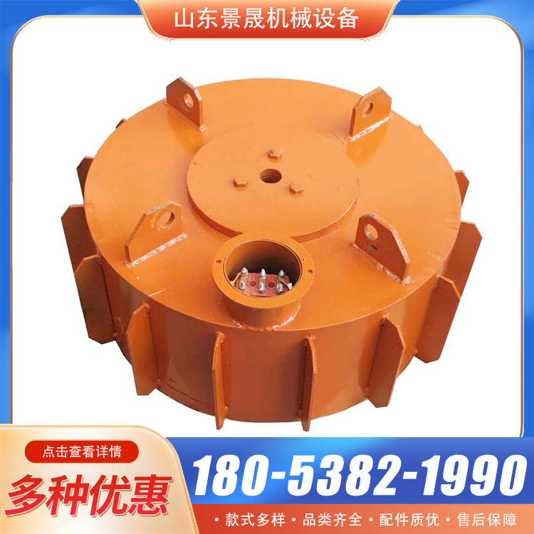 悬挂式电磁除铁器除铁机工业干式圆盘式磁铁吸盘 景晟