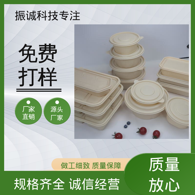 振诚科技 一荤两素套餐碗 符合限塑标准餐盒 可冷藏