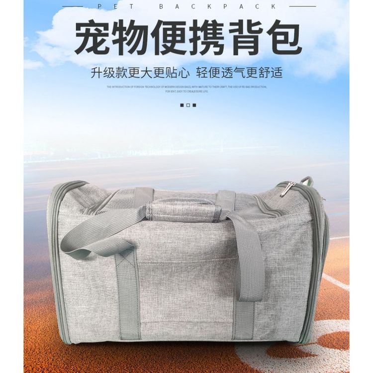 手提可折叠猫狗背包 便携零食包 宠物双肩用品