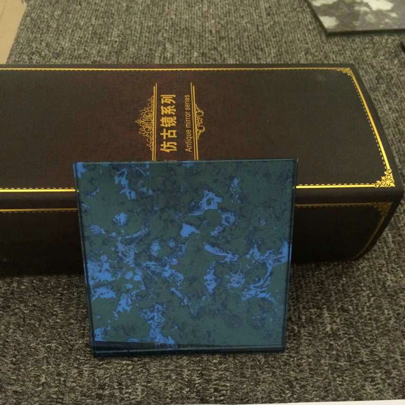 琪艺 茶色仿古镜 原片玻璃可切割磨边酒店艺术镜子