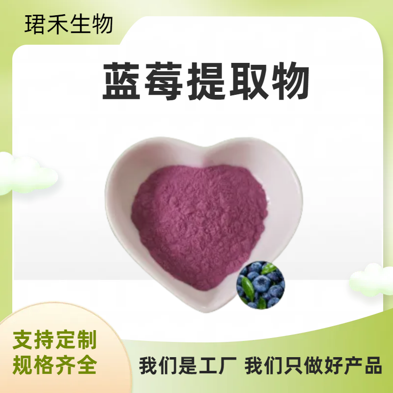 蓝莓粉 水溶性果粉 花青素5% 食品固体饮料原料 珺禾